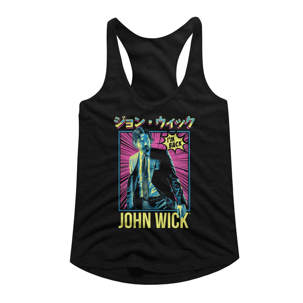 John Wick Black Ladies Slimfit Racerback