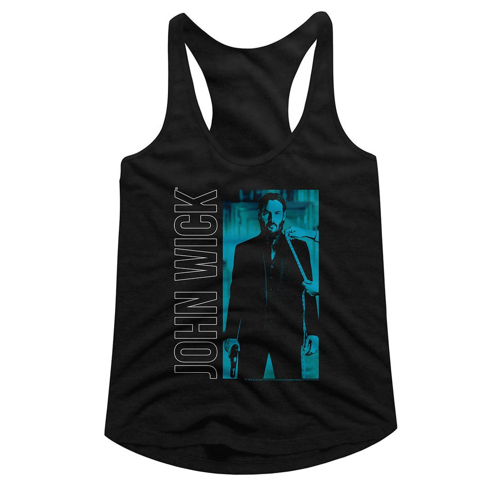 John Wick Black Ladies Slimfit Racerback