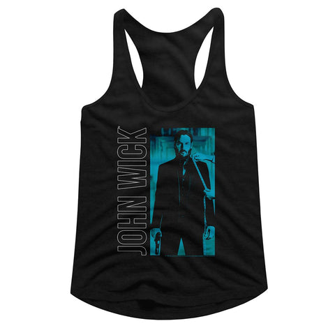 John Wick Black Ladies Slimfit Racerback