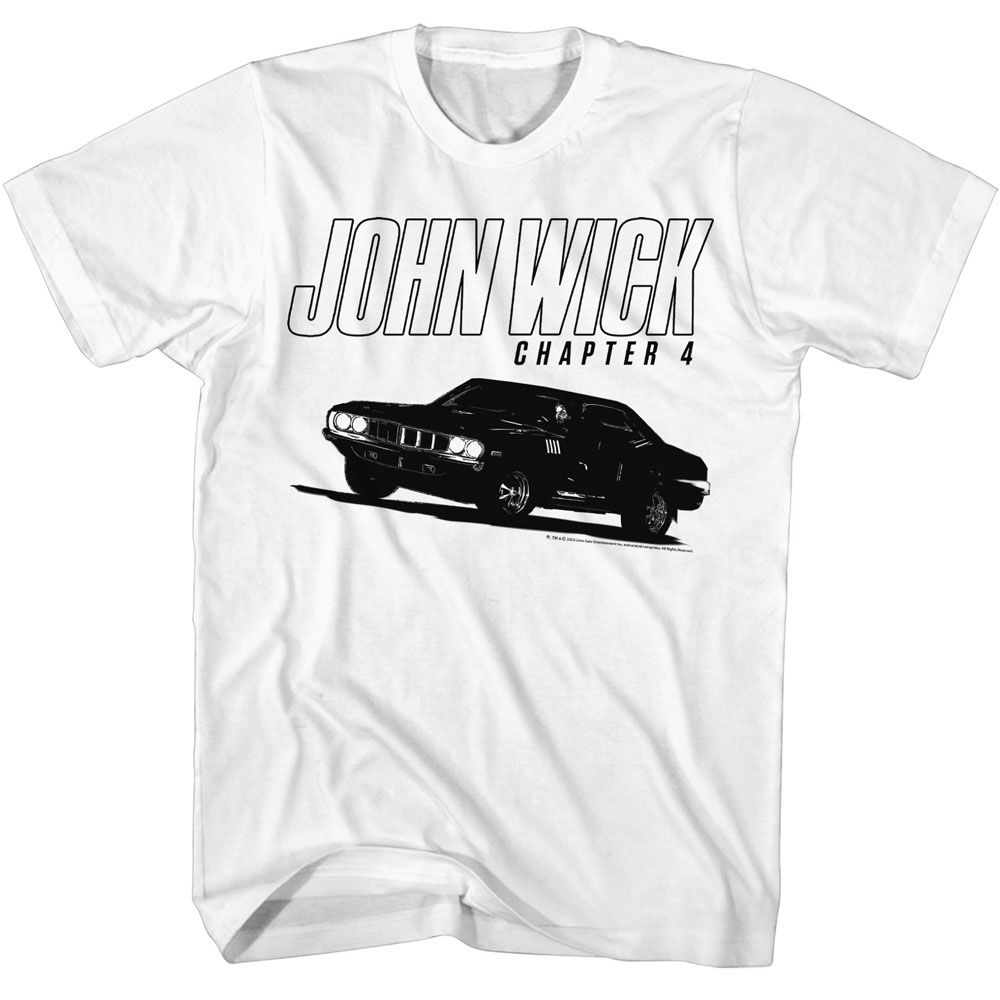 John Wick White Adult Short Sleeve Tshirt