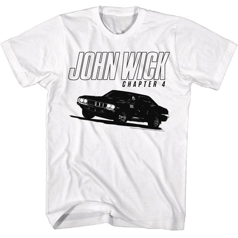 John Wick White Adult Short Sleeve Tshirt