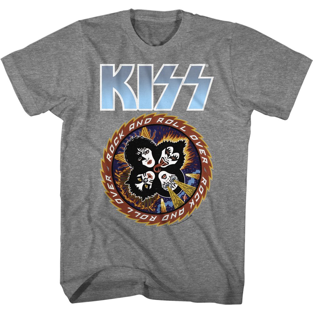 Kiss Graphite Heather Adult S/S Tshirt