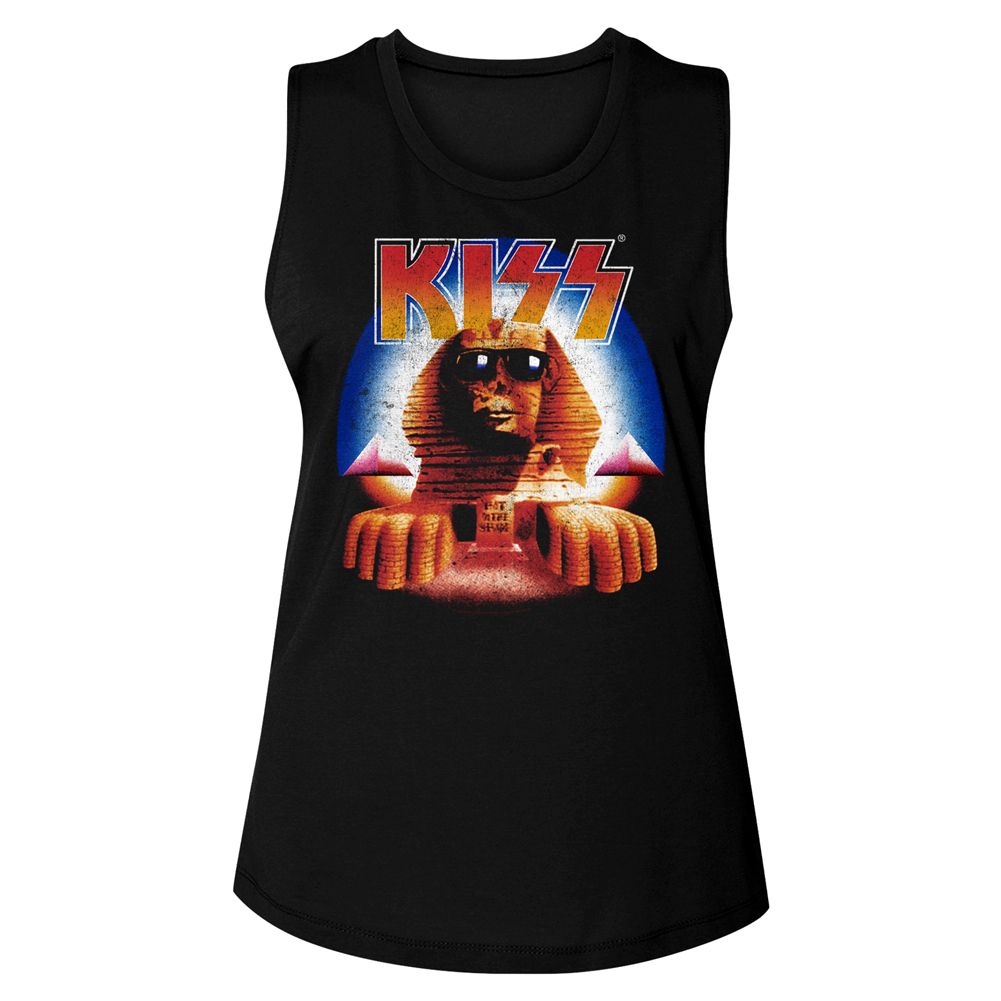 Kiss Black Ladies Muscle Tank