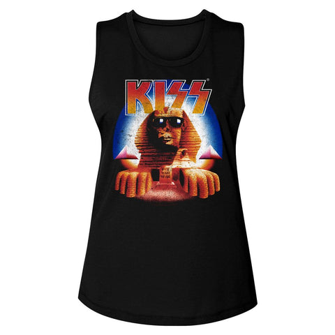 Kiss Black Ladies Muscle Tank
