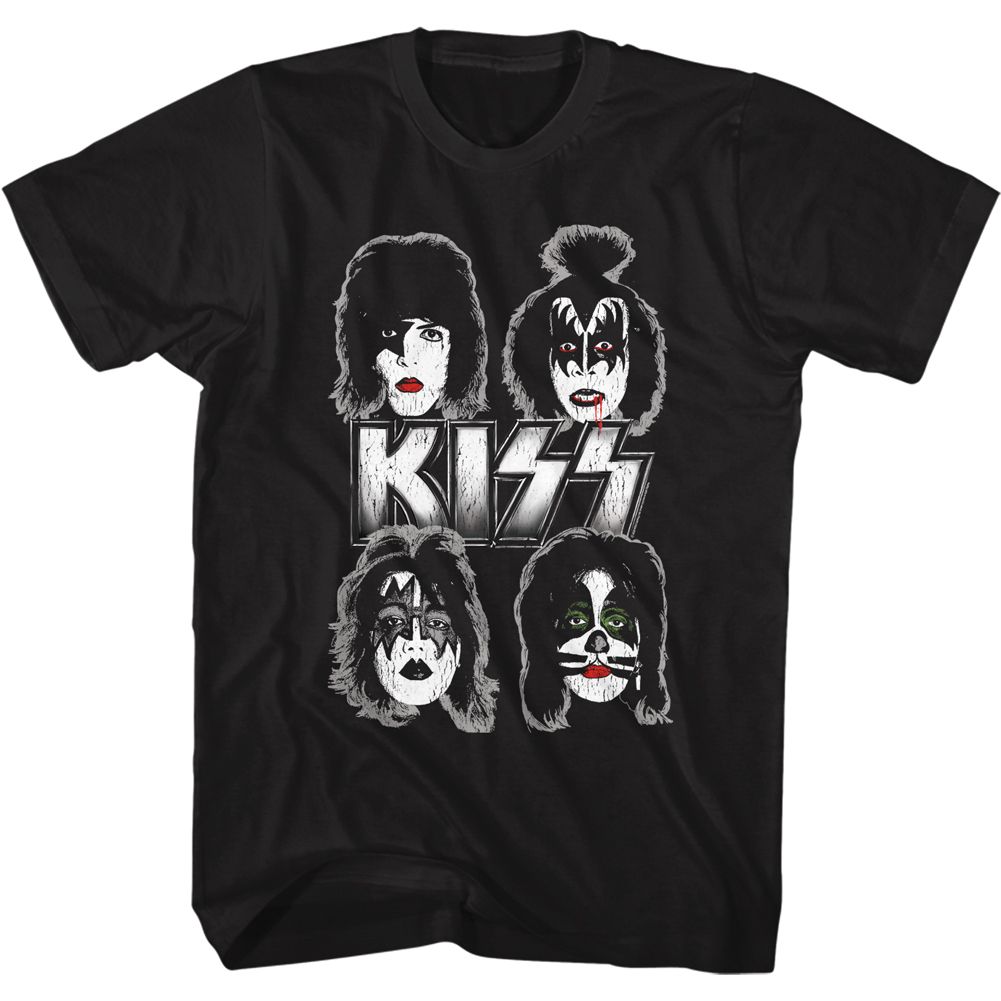 Kiss Black Adult S/S Tshirt