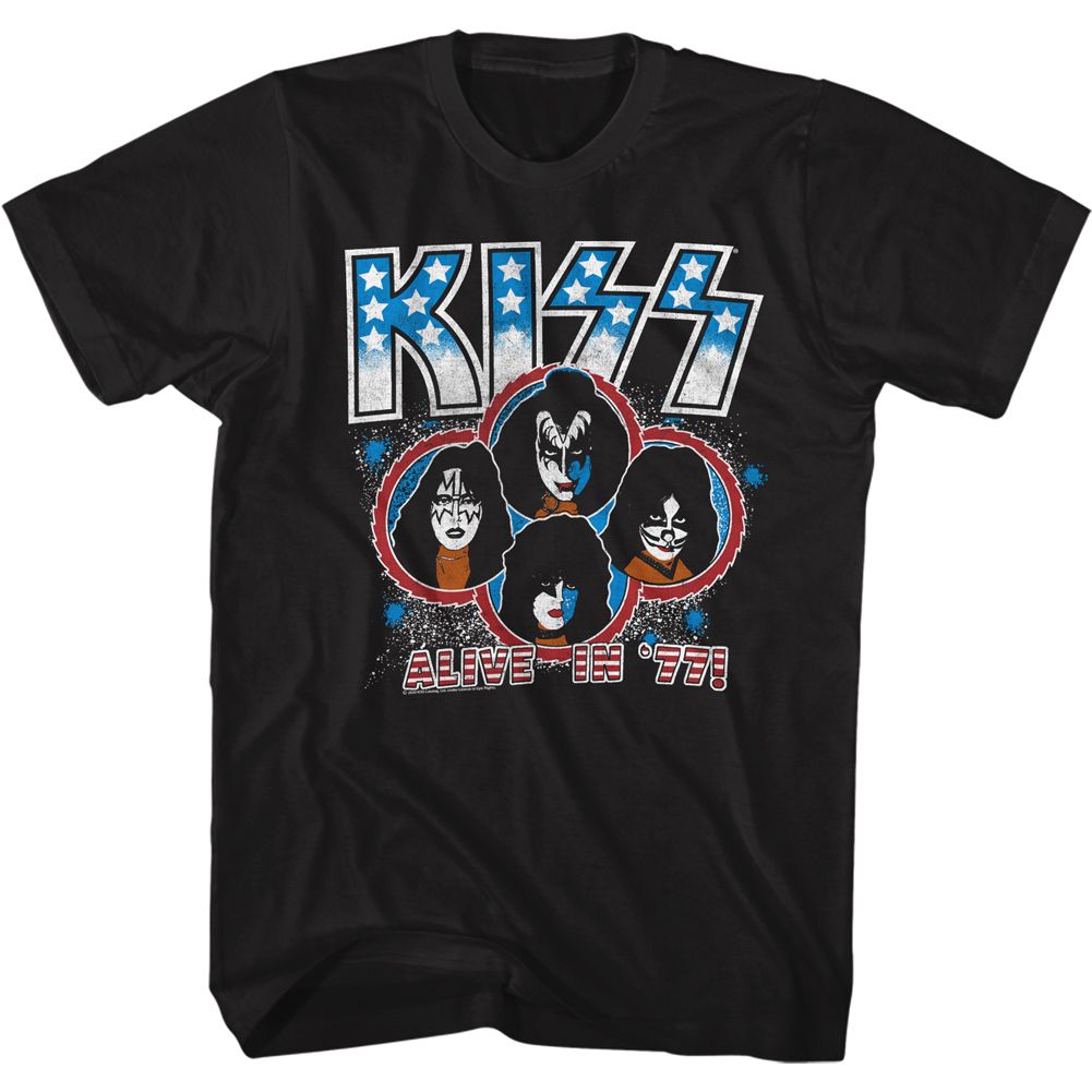 Kiss Black Adult S/S Tshirt
