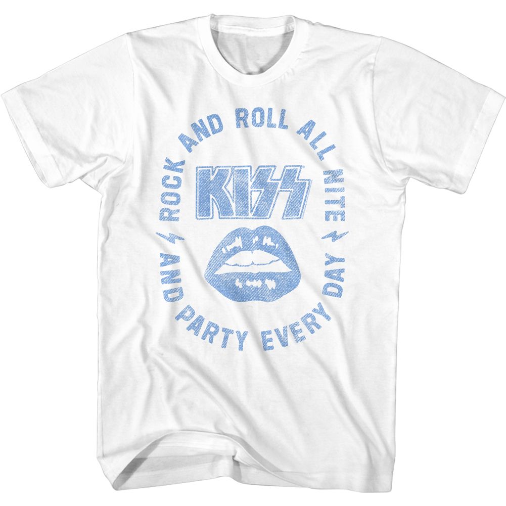 Kiss White Adult S/S Tshirt