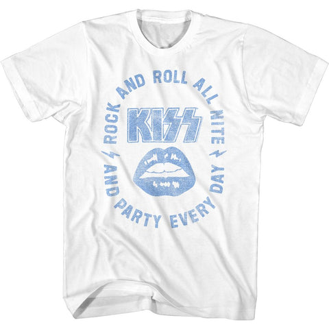 Kiss White Adult S/S Tshirt