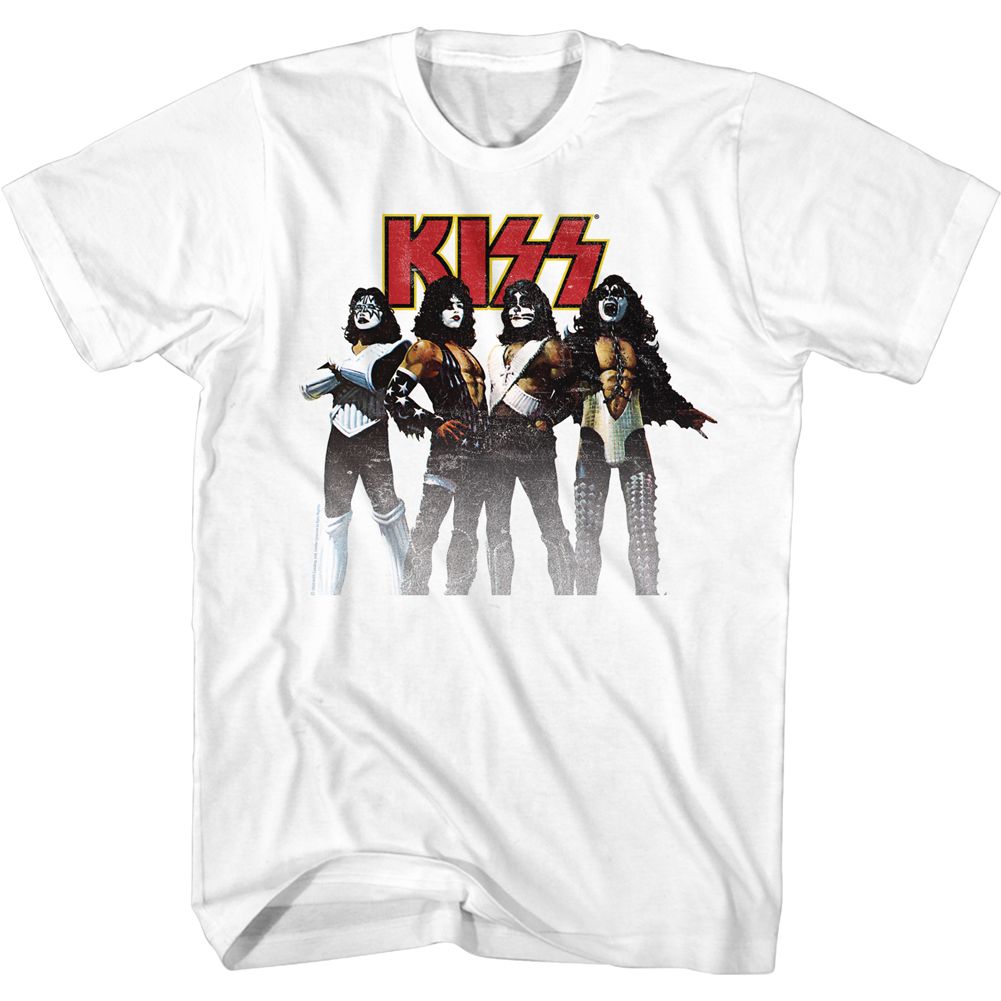 Kiss White Adult S/S Tshirt