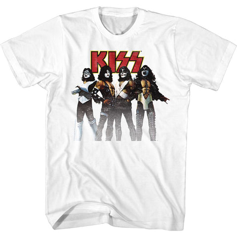 Kiss White Adult S/S Tshirt