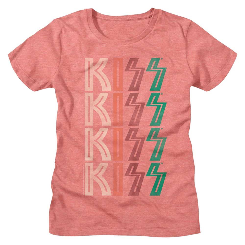 Kiss Sunset Heather Ladies S/S Tshirt