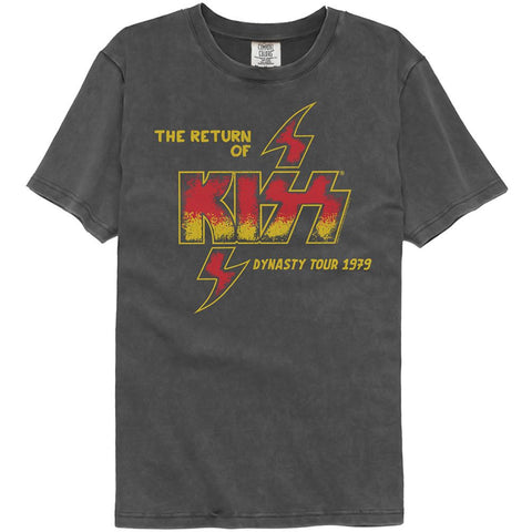 Kiss Pepper Adult S/S Washed Black Tshirt
