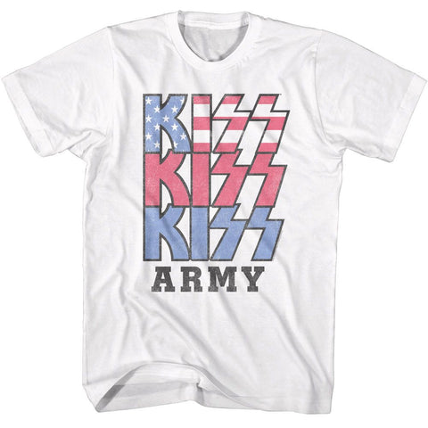 Kiss White Adult S/S Tshirt