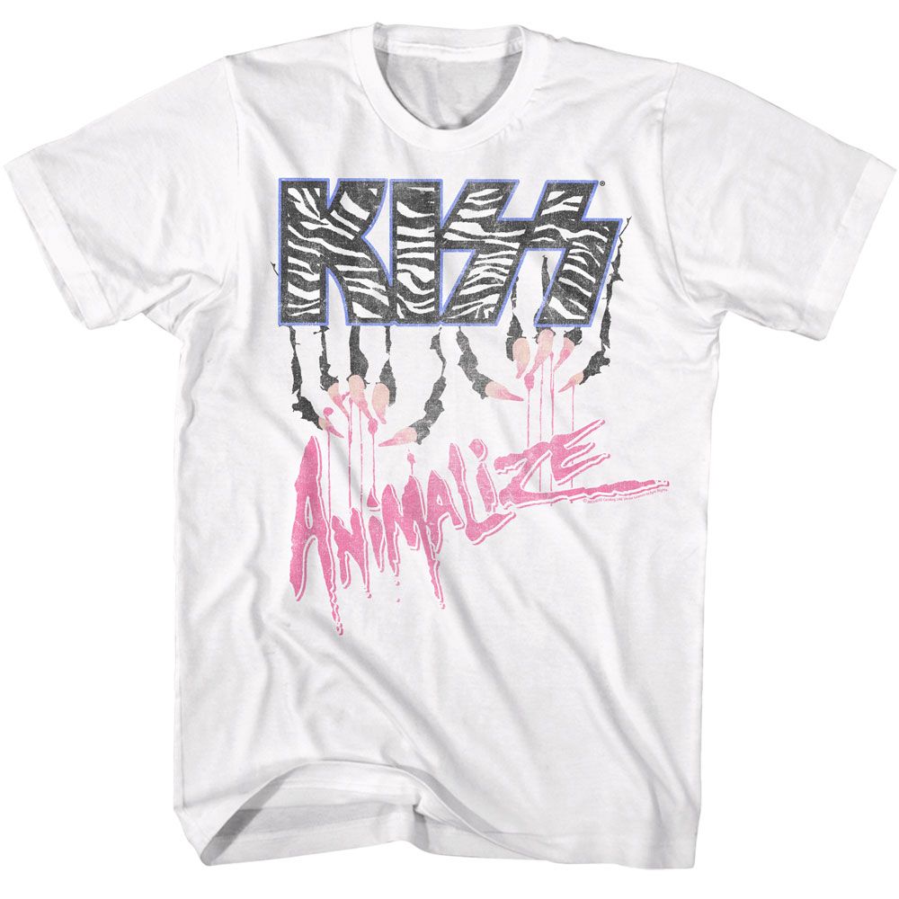 Kiss White Adult S/S Tshirt