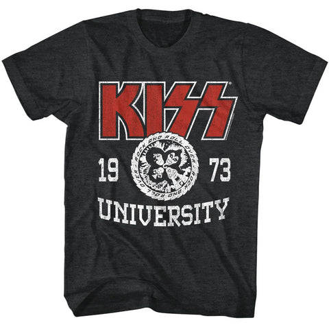 Kiss Black Heather Adult S/S Tshirt