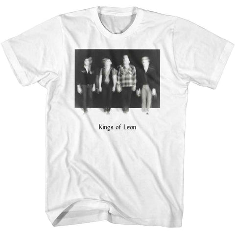 Kings Of Leon White Adult S/S Tshirt