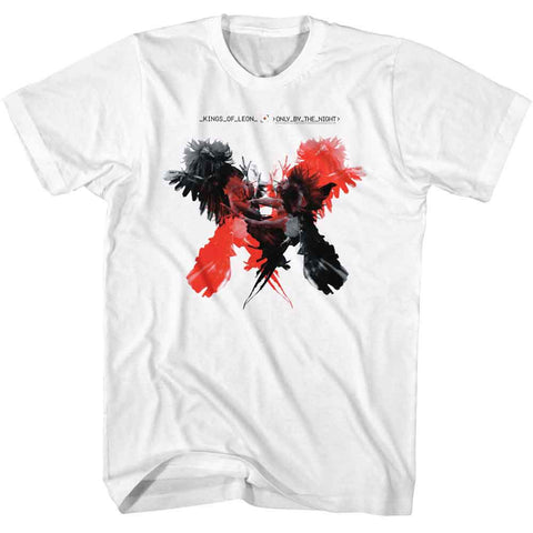 Kings Of Leon White Adult S/S Tshirt