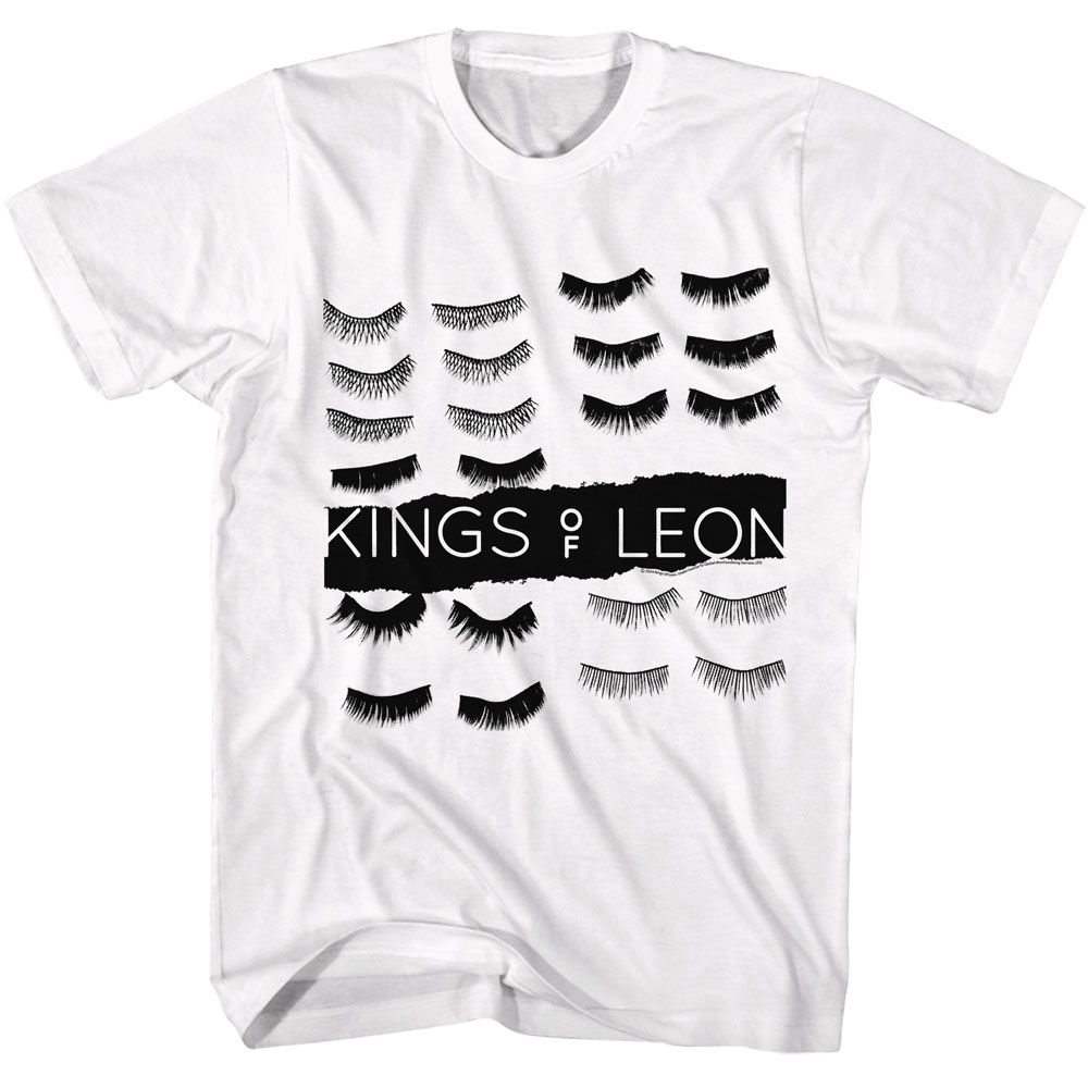 Kings Of Leon White Adult S/S Tshirt