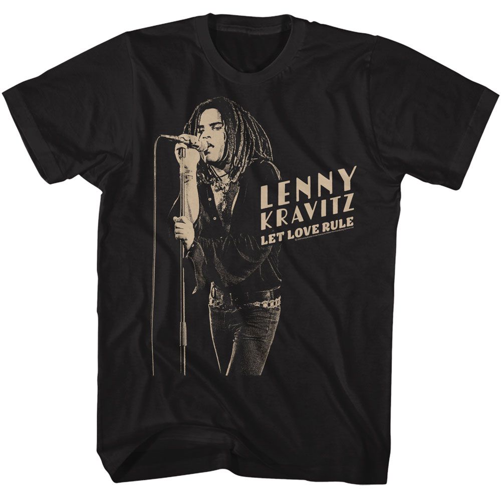 Lenny Kravitz Black Adult S/S Tshirt