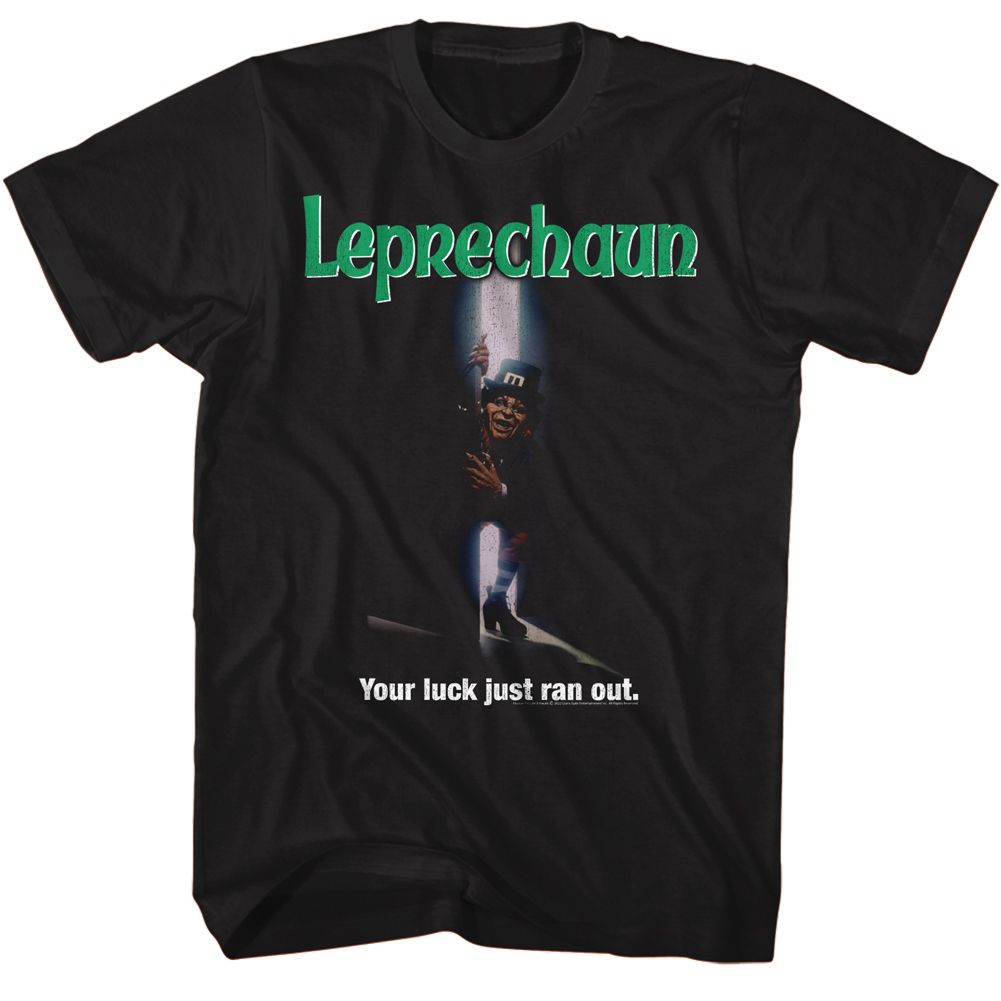 Leprechaun Black Adult Short Sleeve Tshirt
