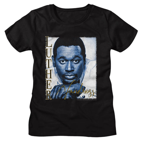 Luther Vandross Black Ladies S/S Tshirt
