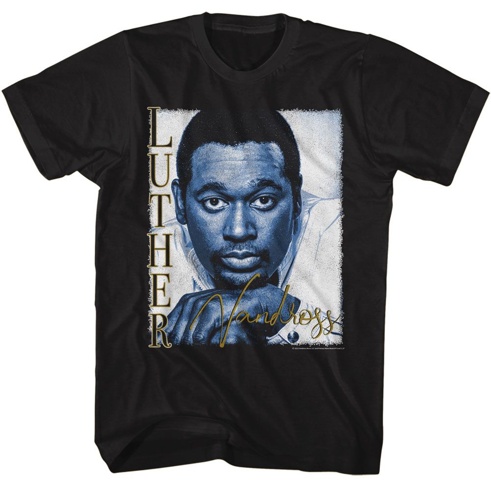 Luther Vandross Black Adult S/S Tshirt