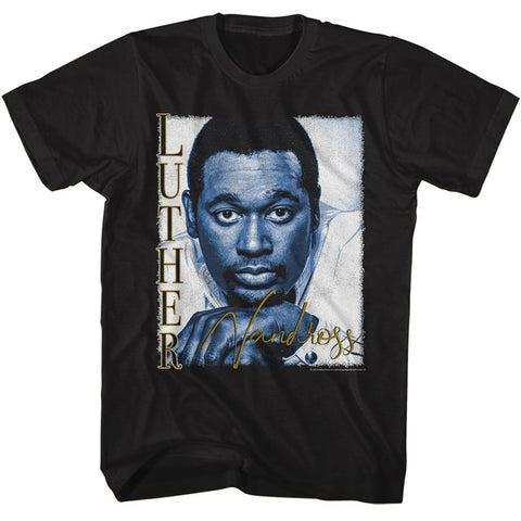 Luther Vandross Black Adult S/S Tshirt