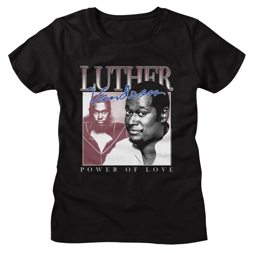 Luther Vandross Black Ladies S/S Tshirt