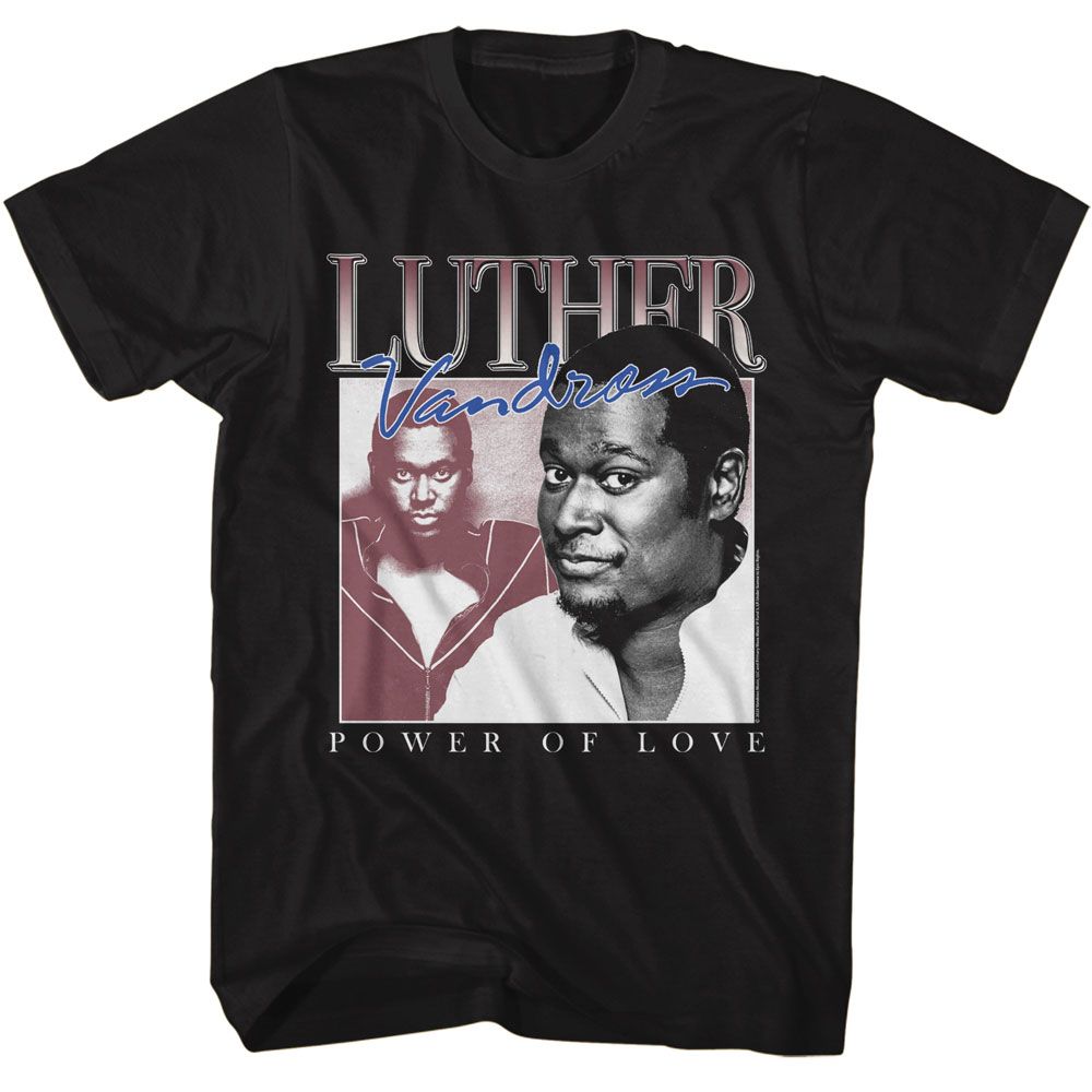 Luther Vandross Black Adult S/S Tshirt