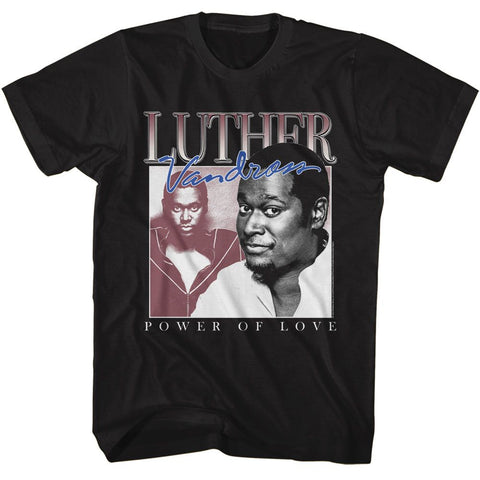 Luther Vandross Black Adult S/S Tshirt