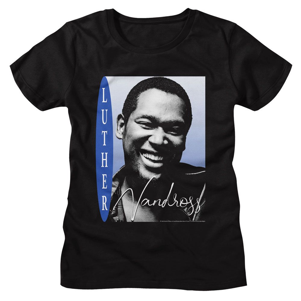 Luther Vandross Black Ladies S/S Tshirt