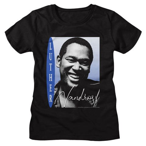 Luther Vandross Black Ladies S/S Tshirt