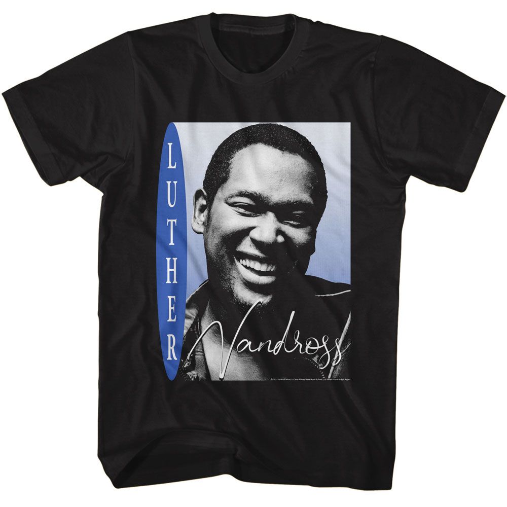 Luther Vandross Black Adult S/S Tshirt