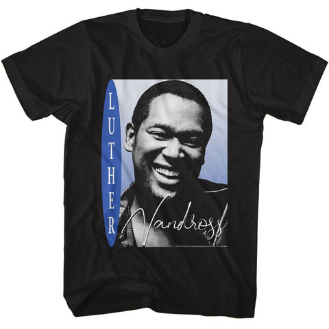 Luther Vandross Black Adult S/S Tshirt