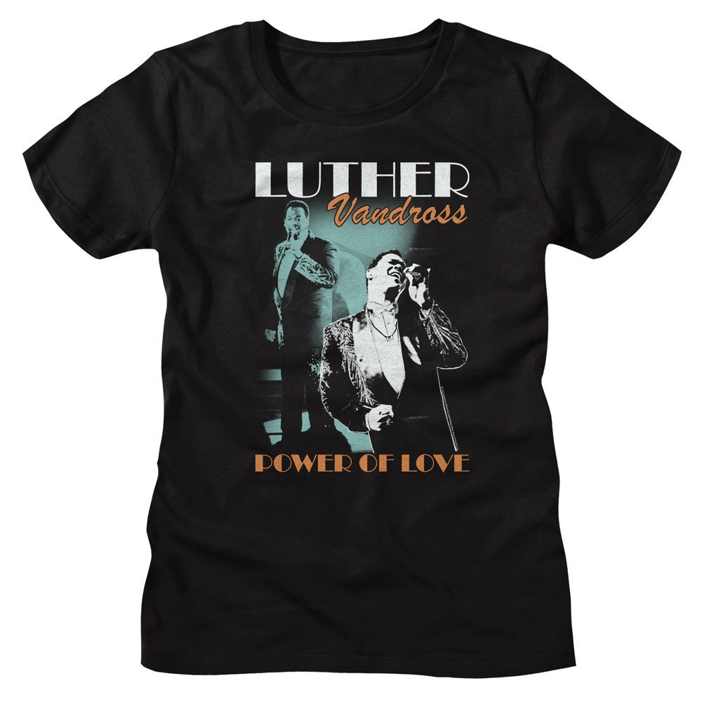 Luther Vandross Black Ladies S/S Tshirt