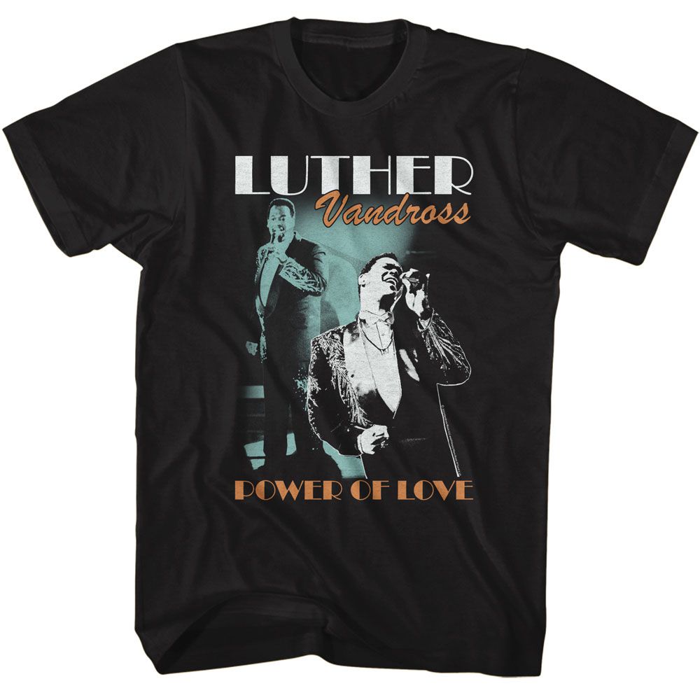 Luther Vandross Black Adult S/S Tshirt