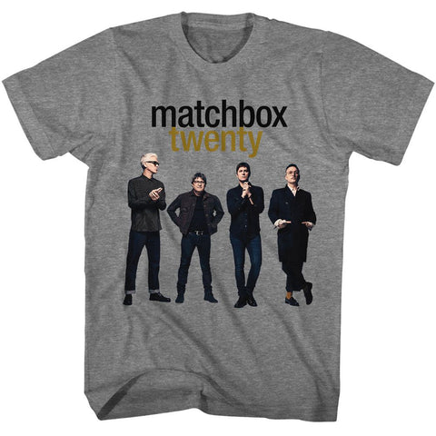 Matchbox Twenty Graphite Heather Adult S/S Tshirt