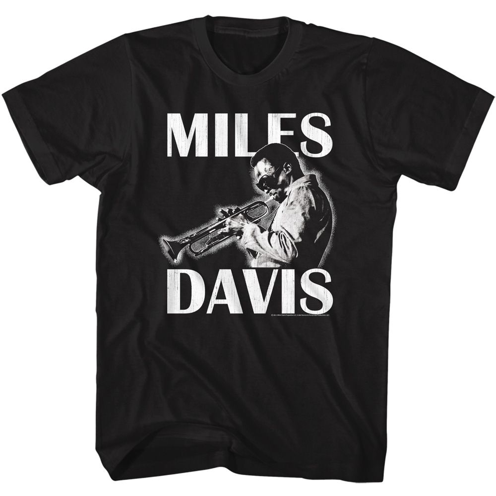 Miles Davis Black Adult S/S Tshirt