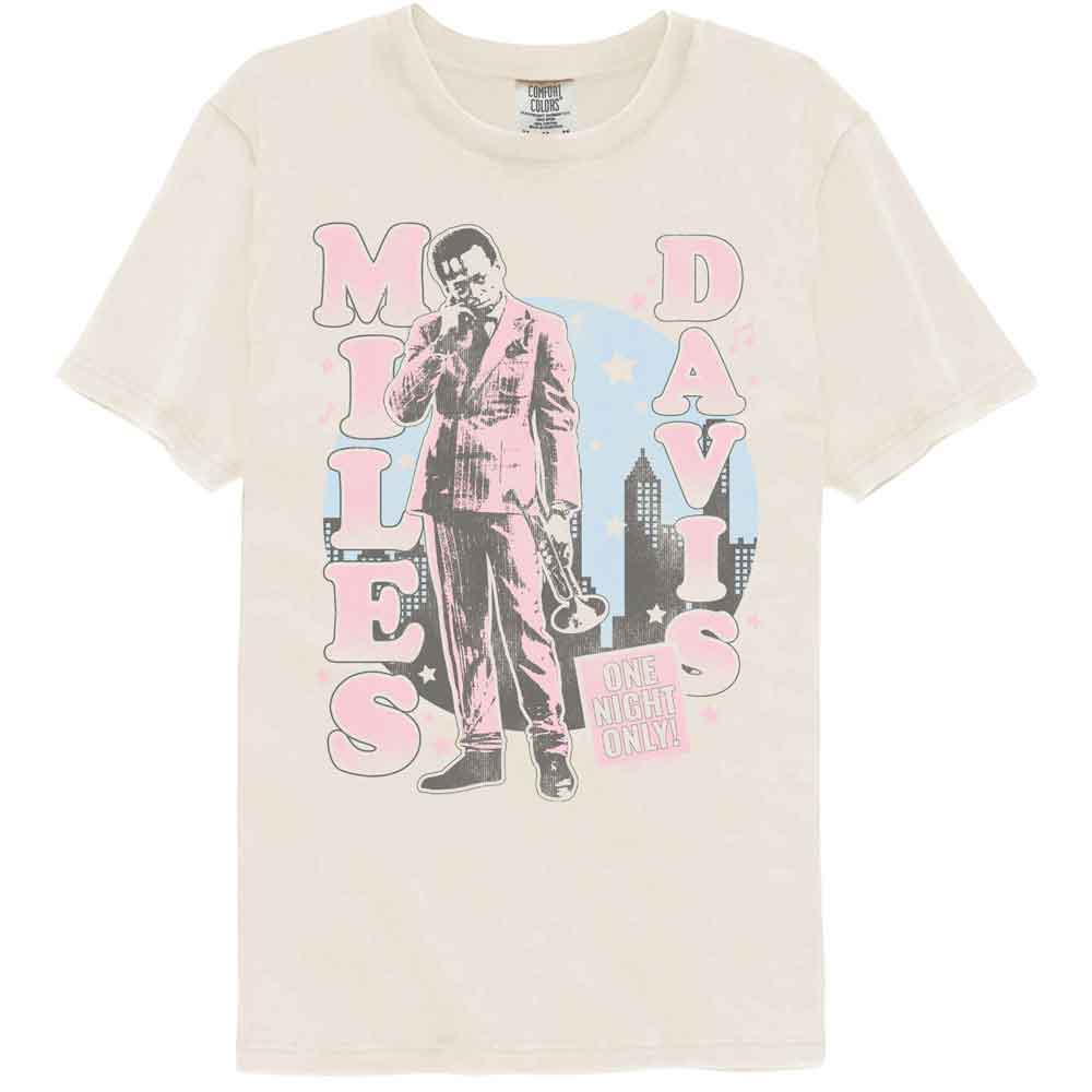 Miles Davis Ivory Adult S/S Comfort Color Tshirt