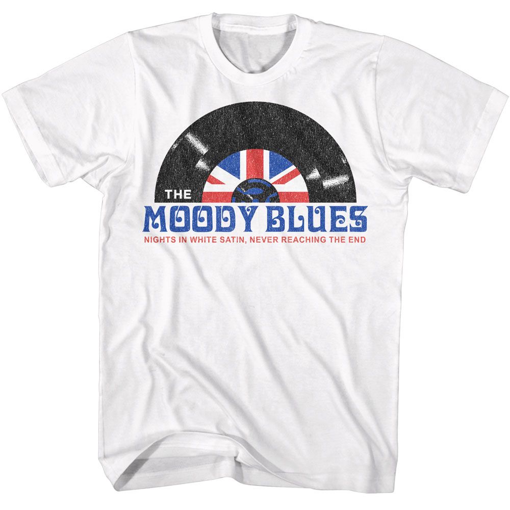 Moody Blues White Adult S/S Tshirt