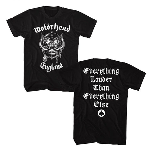 Motorhead Black Adult S/S Tshirt