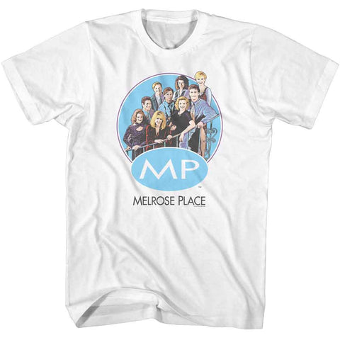 Melrose Place White Adult Short Sleeve Tshirt