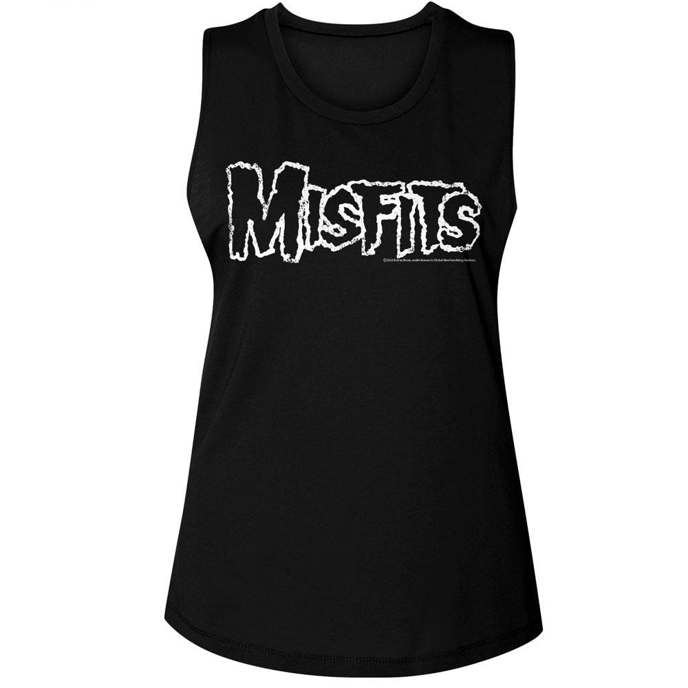 Misfits Black Ladies Muscle Tank