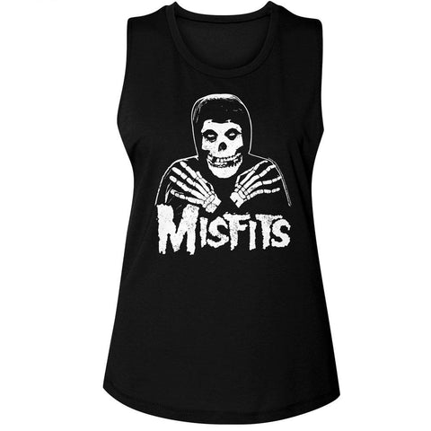 Misfits Black Ladies Muscle Tank