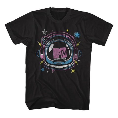 Mtv Black Adult Short Sleeve Tshirt
