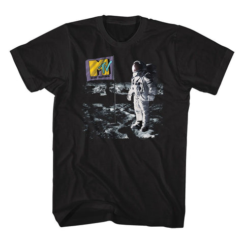 Mtv Black Adult Short Sleeve Tshirt
