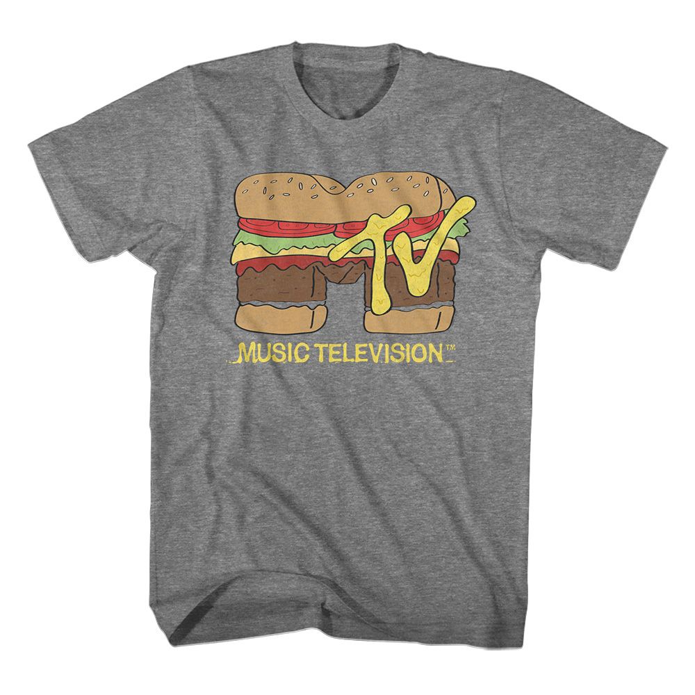 Mtv Graphite Heather Adult Short Sleeve Tshirt