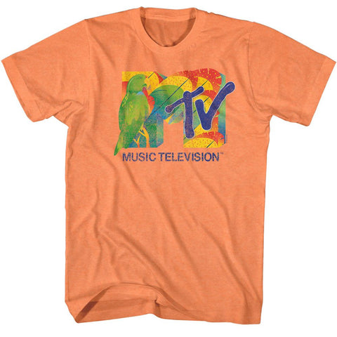 Mtv Cantaloupe Adult Short Sleeve Tshirt
