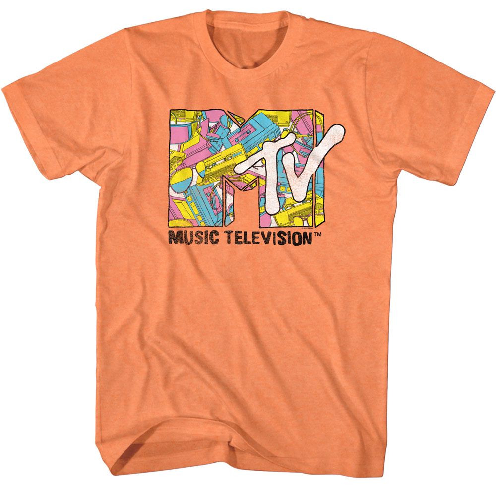 Mtv Cantaloupe Adult Short Sleeve Tshirt
