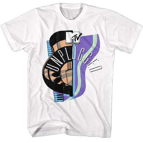 Mtv White Adult Short Sleeve Tshirt